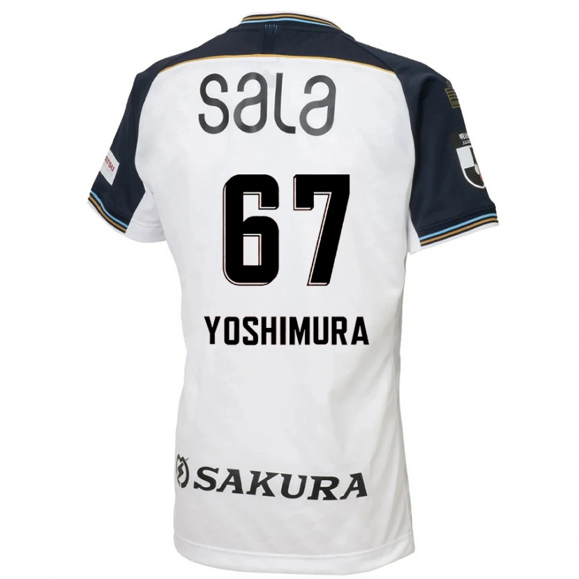 Danxen Mann Ryusei Yoshimura #67 Hvit Svart Bortetrøye Drakt Trøye 2025/26 Skjorter T-Skjorte
