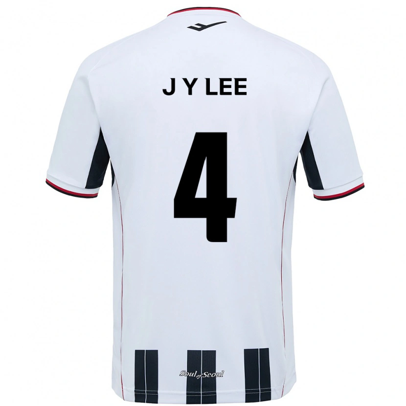 Danxen Mann Young-Jun Lee #4 Hvit Svart Bortetrøye Drakt Trøye 2025/26 Skjorter T-Skjorte