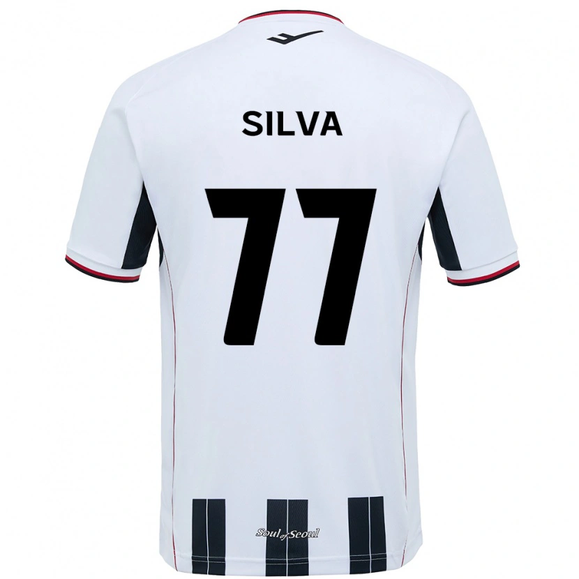 Danxen Mann Lucas Silva #77 Hvit Svart Bortetrøye Drakt Trøye 2025/26 Skjorter T-Skjorte