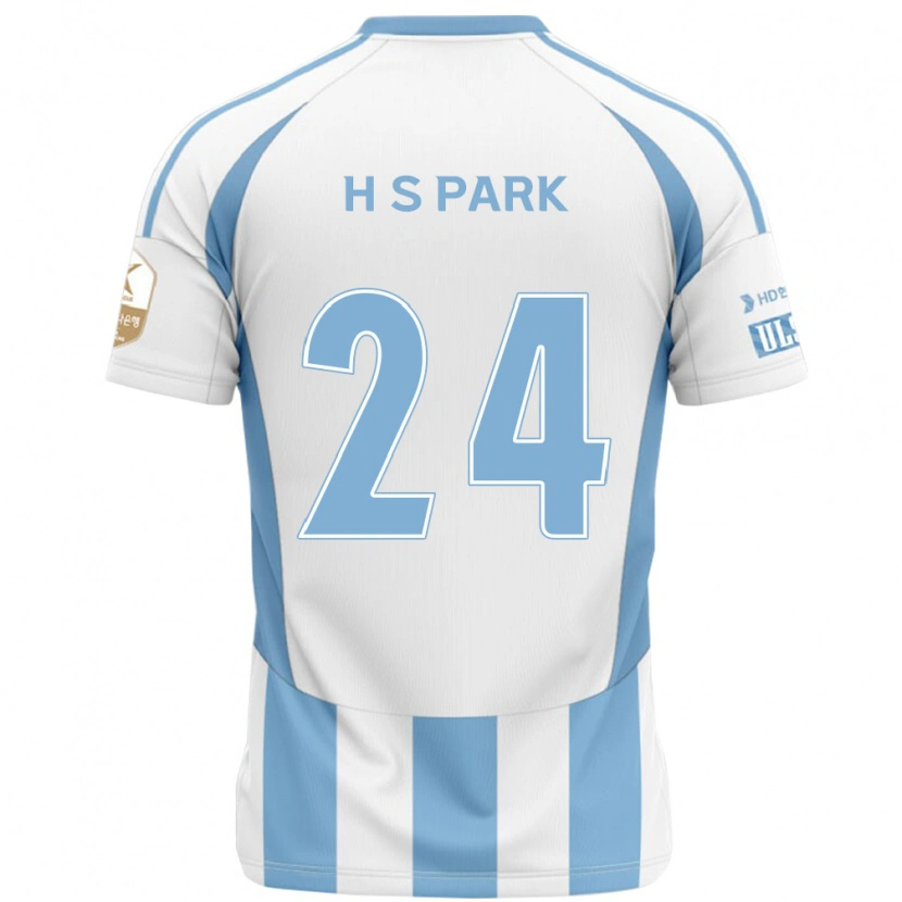 Danxen Mann Hyun-Soo Park #24 Hvit Himmelsblå Bortetrøye Drakt Trøye 2025/26 Skjorter T-Skjorte