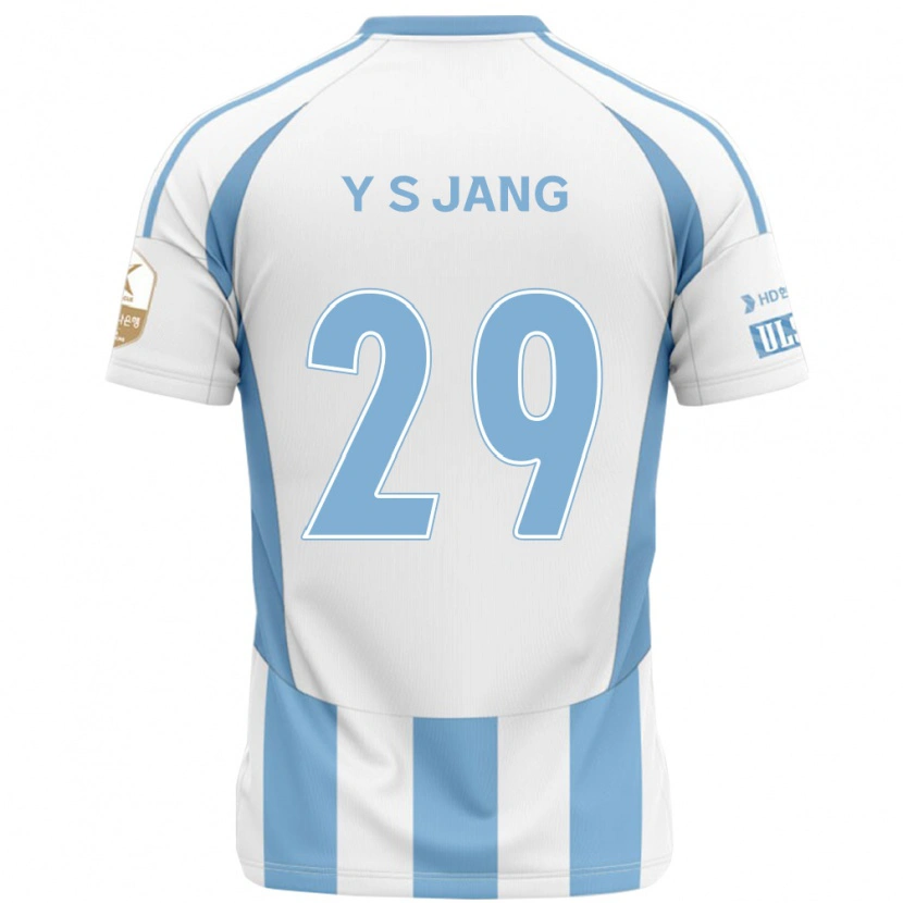 Danxen Mann See-Young Jang #29 Hvit Himmelsblå Bortetrøye Drakt Trøye 2025/26 Skjorter T-Skjorte