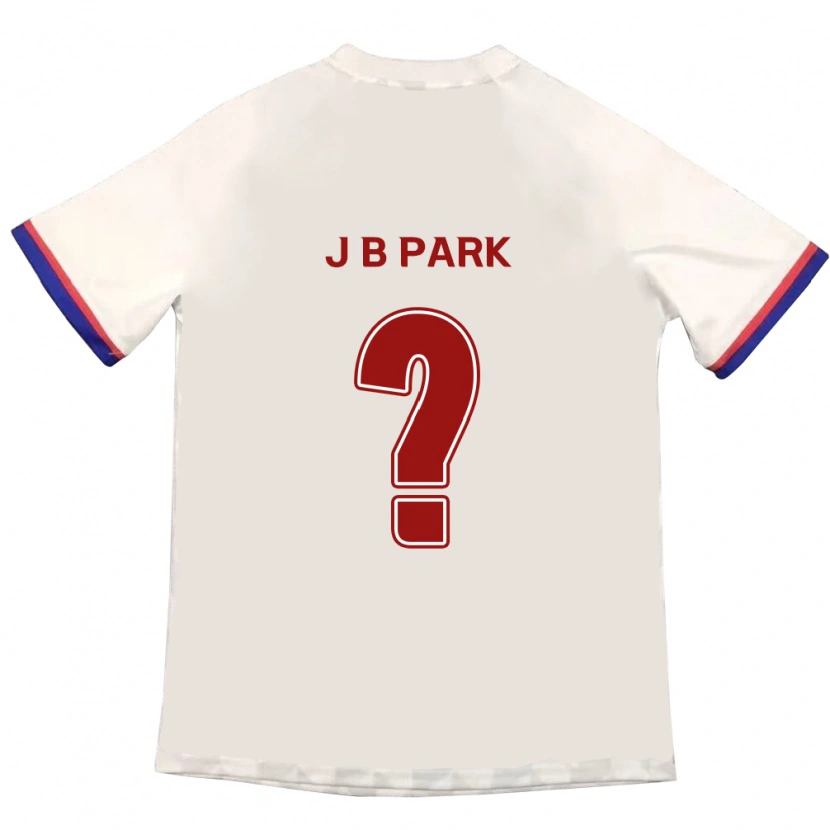Danxen Mann Bae-Jong Park #0 Off-White Rød Bortetrøye Drakt Trøye 2025/26 Skjorter T-Skjorte