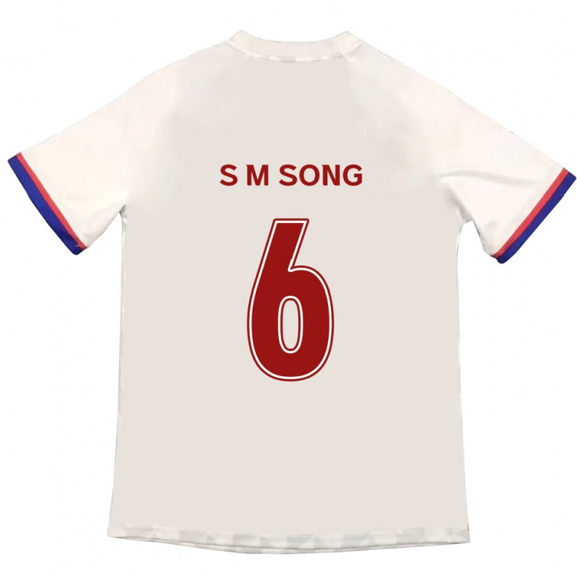 Danxen Mann Min-Seob Song #6 Off-White Rød Bortetrøye Drakt Trøye 2025/26 Skjorter T-Skjorte