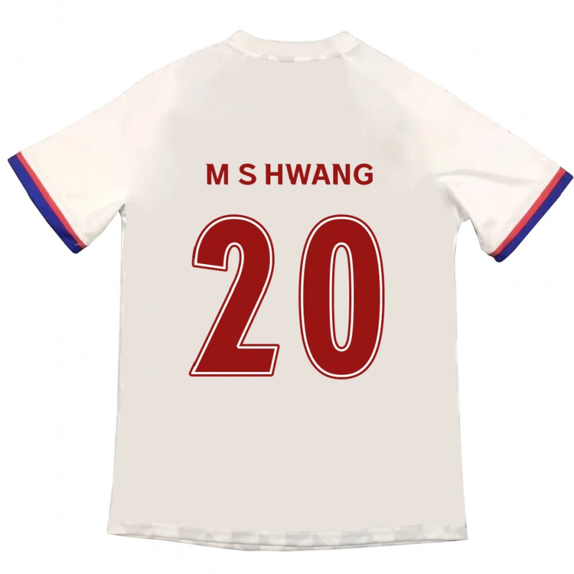 Danxen Mann Soon-Min Hwang #20 Off-White Rød Bortetrøye Drakt Trøye 2025/26 Skjorter T-Skjorte