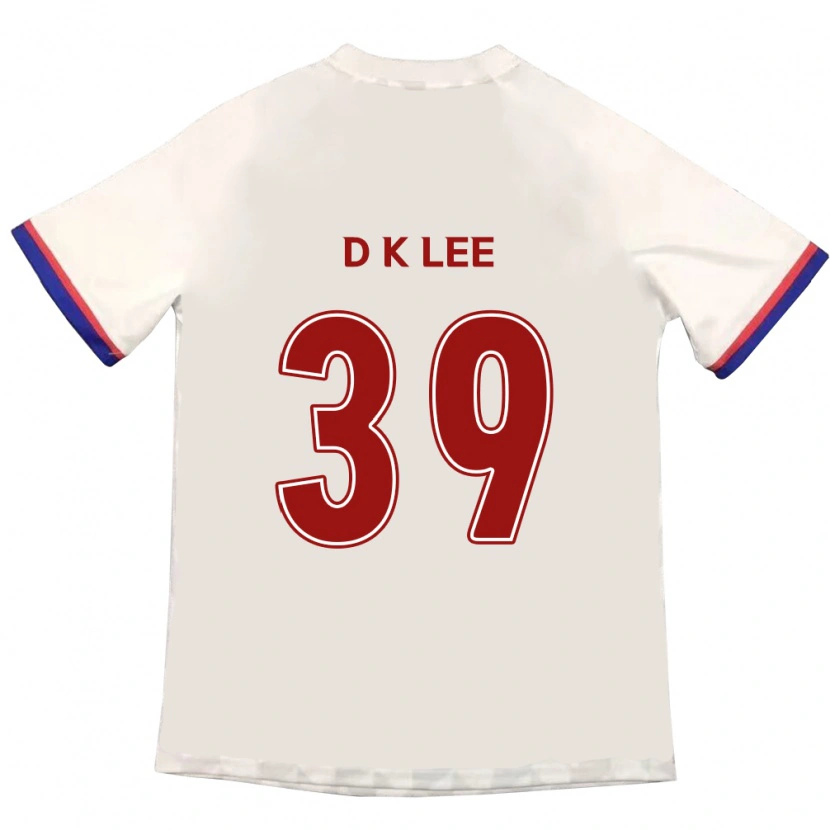 Danxen Mann Dae-Kwang Lee #39 Off-White Rød Bortetrøye Drakt Trøye 2025/26 Skjorter T-Skjorte