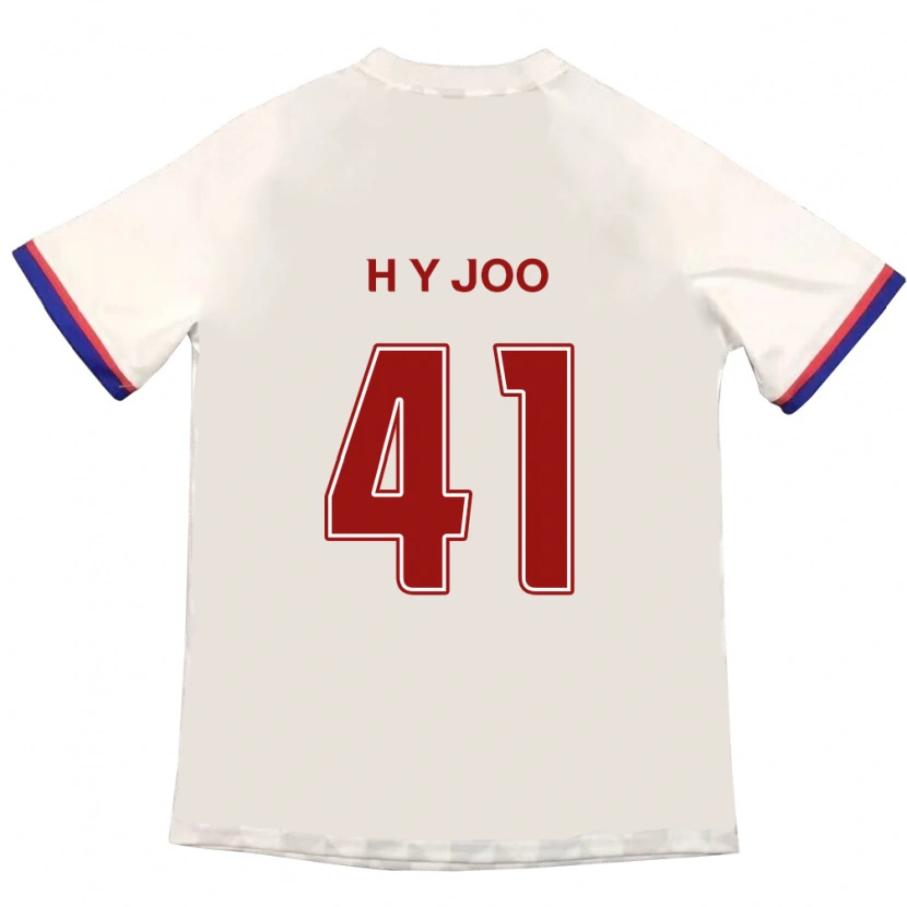 Danxen Mann Ho-Yeon Joo #41 Off-White Rød Bortetrøye Drakt Trøye 2025/26 Skjorter T-Skjorte
