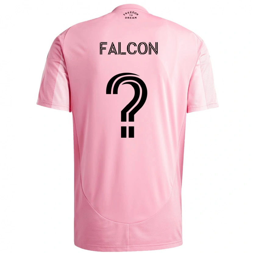 Danxen Dame Maximiliano Falcón #0 Rosa Svart Hjemmetrøye Drakt Trøye 2025/26 Skjorter T-Skjorte
