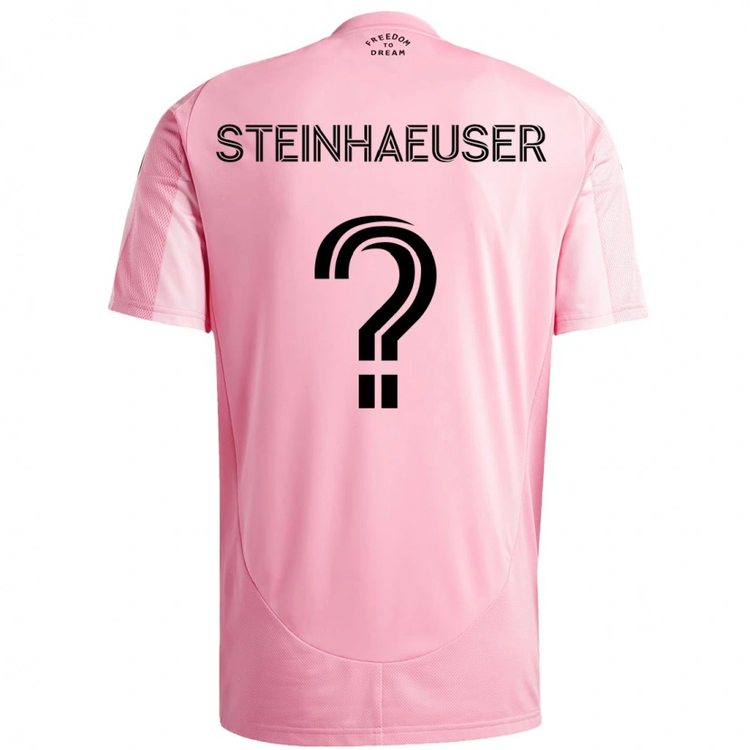Danxen Dame Marcus Steinhaeuser #0 Rosa Svart Hjemmetrøye Drakt Trøye 2025/26 Skjorter T-Skjorte