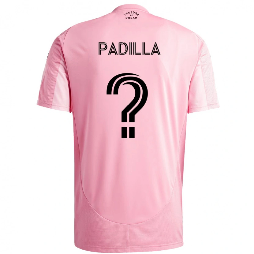 Danxen Dame Leandro Padilla #0 Rosa Svart Hjemmetrøye Drakt Trøye 2025/26 Skjorter T-Skjorte