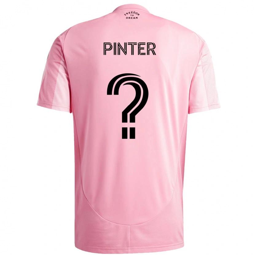 Danxen Dame Dániel Pintér #0 Rosa Svart Hjemmetrøye Drakt Trøye 2025/26 Skjorter T-Skjorte