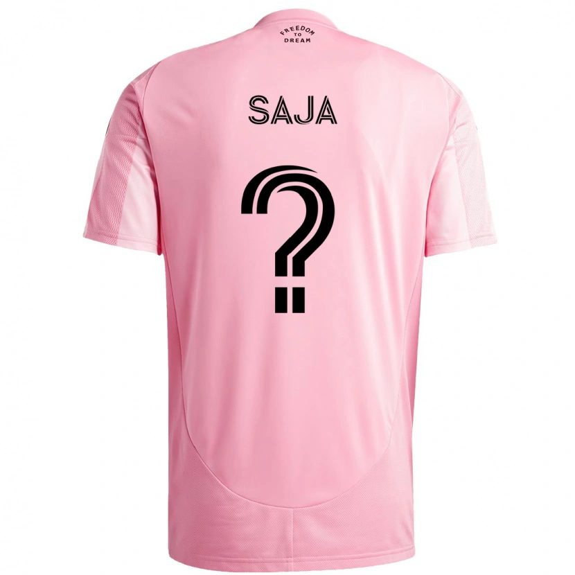 Danxen Dame Mateo Saja #0 Rosa Svart Hjemmetrøye Drakt Trøye 2025/26 Skjorter T-Skjorte