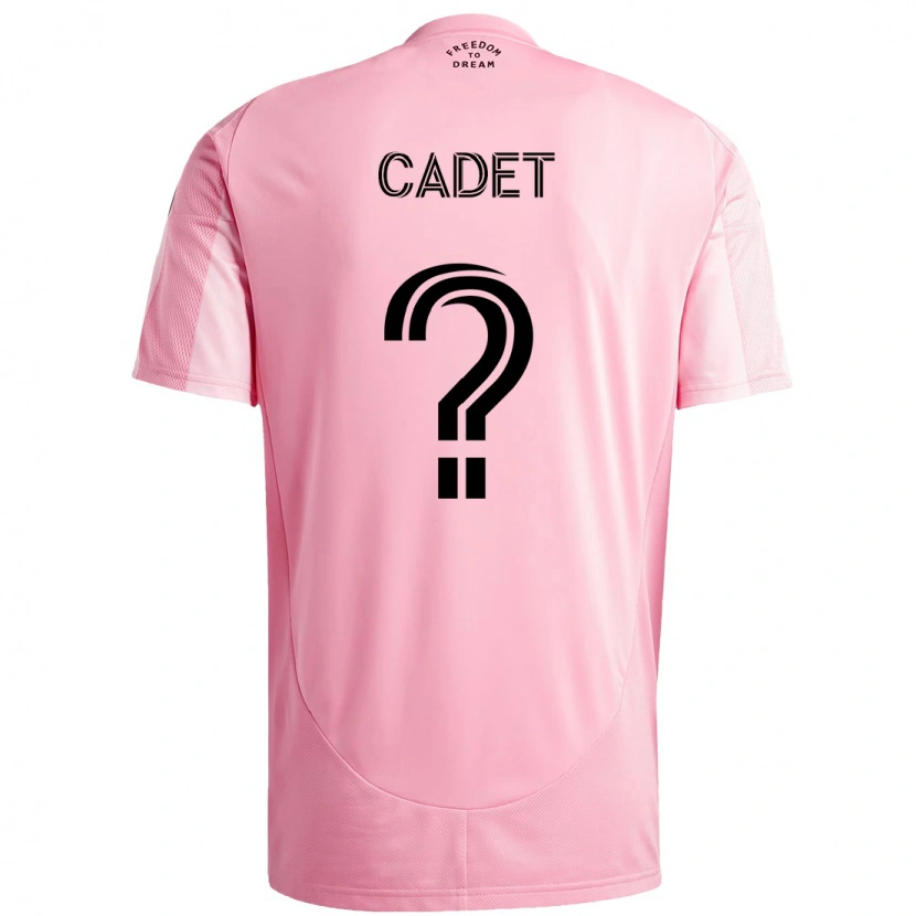Danxen Dame Zidane Cadet #0 Rosa Svart Hjemmetrøye Drakt Trøye 2025/26 Skjorter T-Skjorte