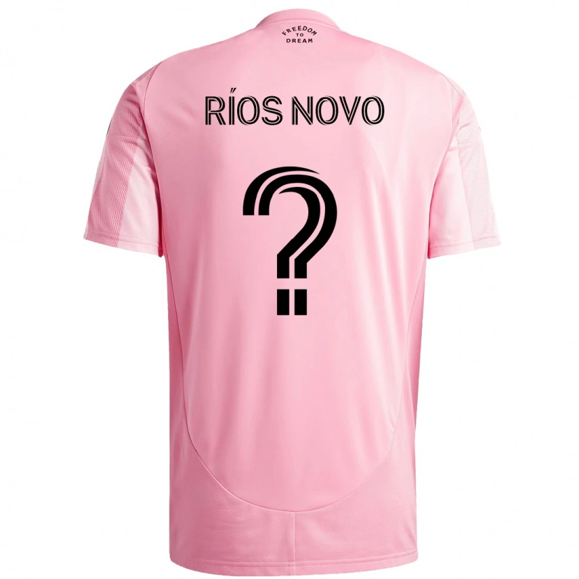 Danxen Dame Rocco Ríos Novo #0 Rosa Svart Hjemmetrøye Drakt Trøye 2025/26 Skjorter T-Skjorte