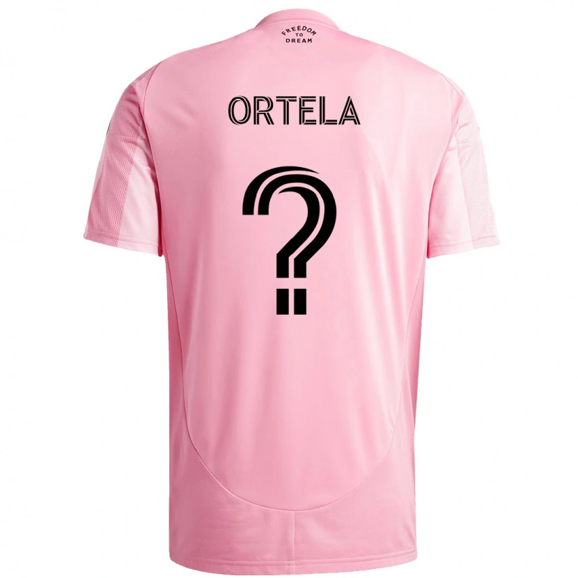 Danxen Dame Jerremy Ortela #0 Rosa Svart Hjemmetrøye Drakt Trøye 2025/26 Skjorter T-Skjorte