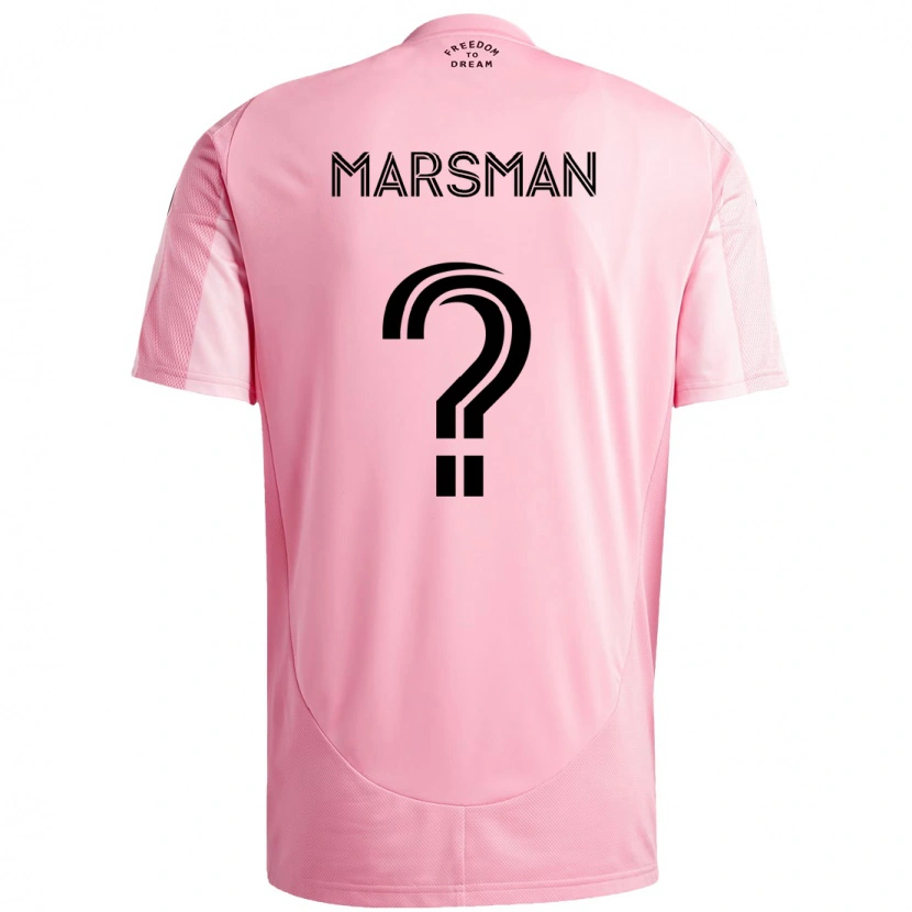 Danxen Dame Nick Marsman #0 Rosa Svart Hjemmetrøye Drakt Trøye 2025/26 Skjorter T-Skjorte