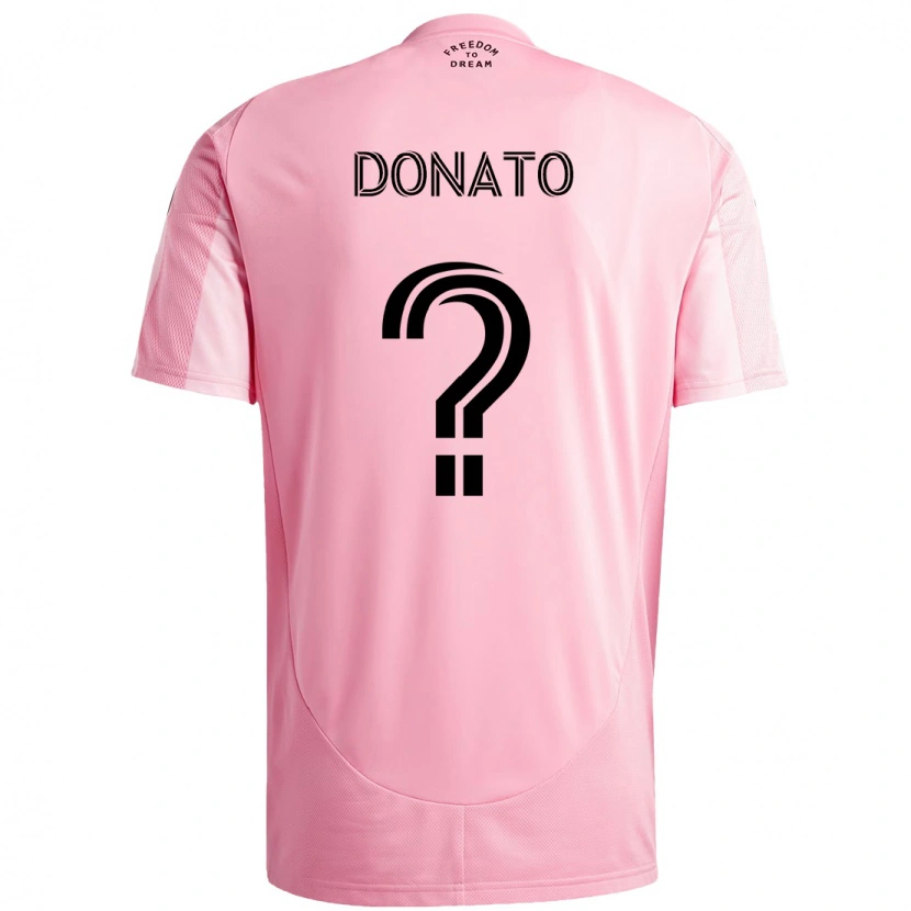 Danxen Dame Benjamin Donato #0 Rosa Svart Hjemmetrøye Drakt Trøye 2025/26 Skjorter T-Skjorte