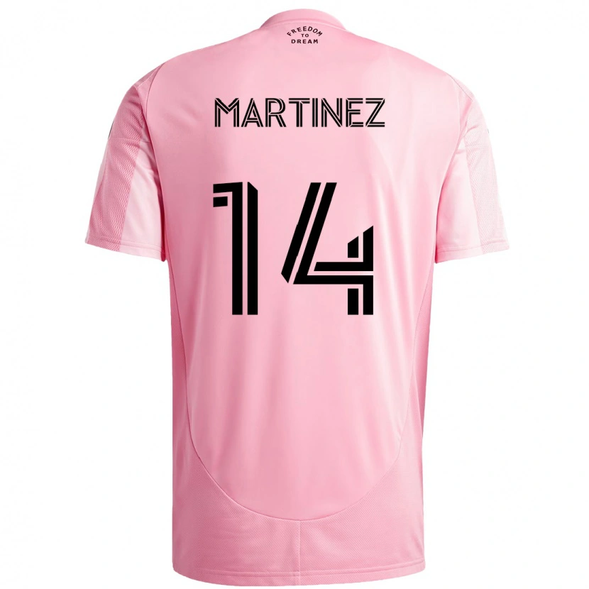 Danxen Dame David Martínez #14 Rosa Svart Hjemmetrøye Drakt Trøye 2025/26 Skjorter T-Skjorte
