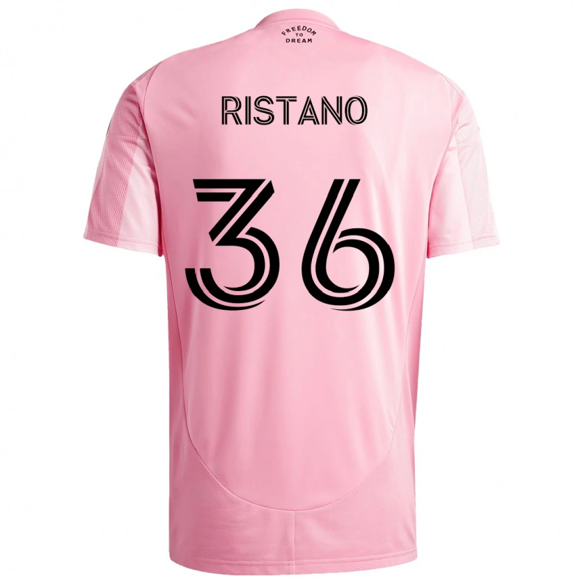 Danxen Dame Alejo Ristano #36 Rosa Svart Hjemmetrøye Drakt Trøye 2025/26 Skjorter T-Skjorte