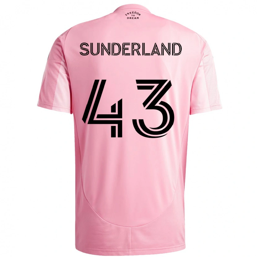Danxen Dame Lawson Sunderland #43 Rosa Svart Hjemmetrøye Drakt Trøye 2025/26 Skjorter T-Skjorte