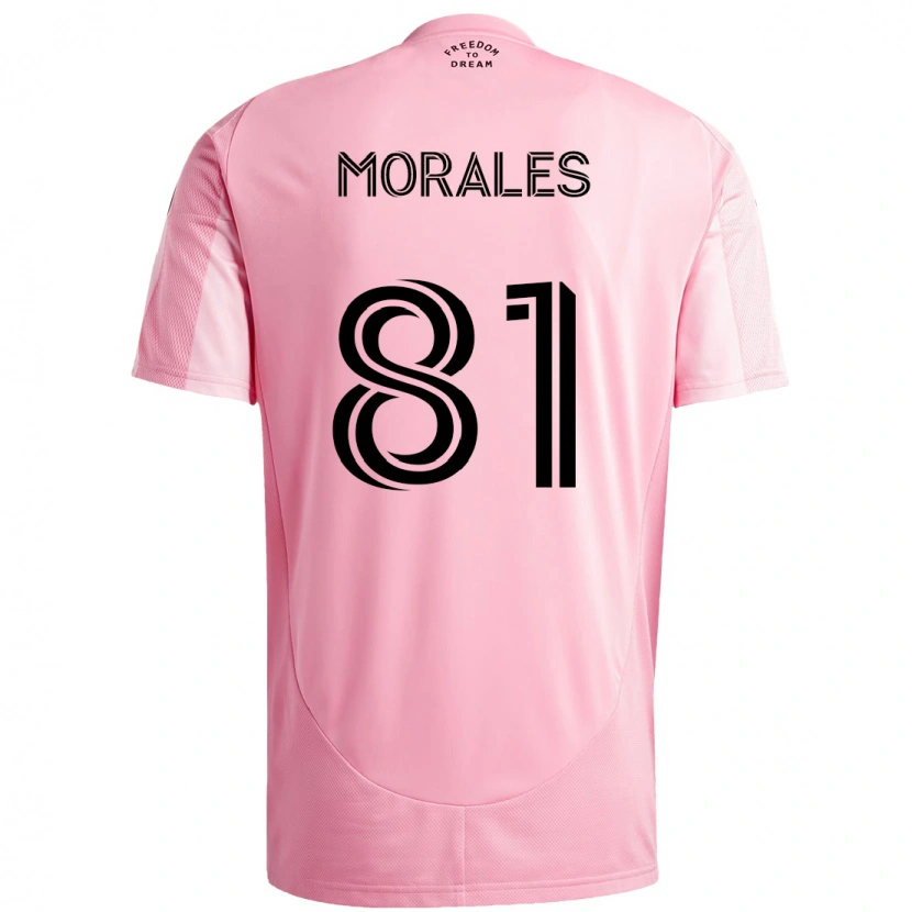 Danxen Dame Santiago Morales #81 Rosa Svart Hjemmetrøye Drakt Trøye 2025/26 Skjorter T-Skjorte