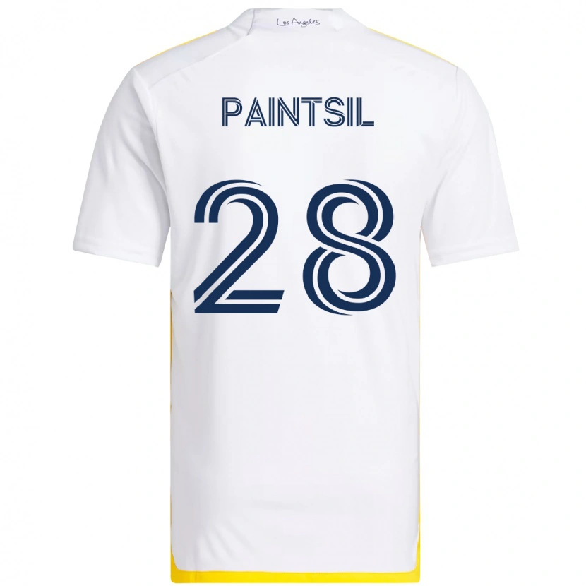 Danxen Dame Joseph Paintsil #28 Hvit Gul Hjemmetrøye Drakt Trøye 2025/26 Skjorter T-Skjorte