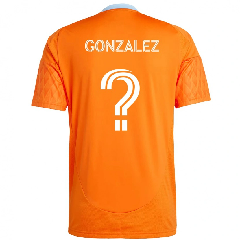 Danxen Dame Axel Gonzalez #0 Oransje Hvit Hjemmetrøye Drakt Trøye 2025/26 Skjorter T-Skjorte