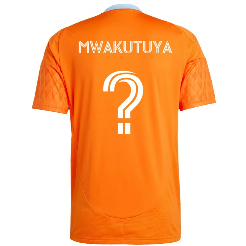 Danxen Dame Isaac Mwakutuya #0 Oransje Hvit Hjemmetrøye Drakt Trøye 2025/26 Skjorter T-Skjorte