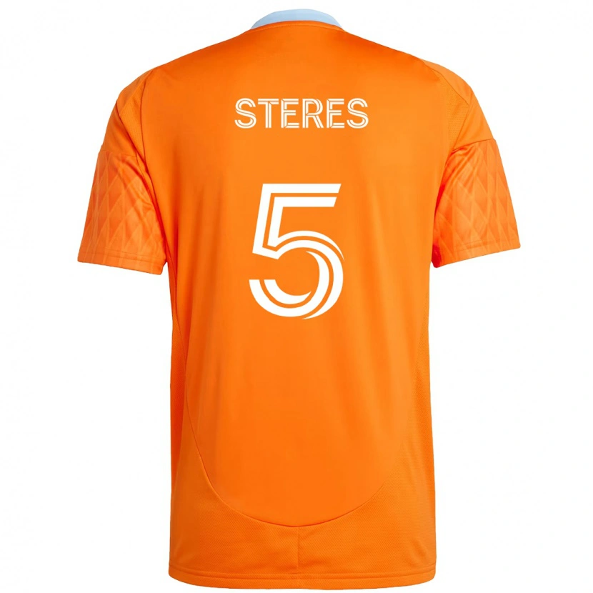 Danxen Dame Daniel Steres #5 Oransje Hvit Hjemmetrøye Drakt Trøye 2025/26 Skjorter T-Skjorte