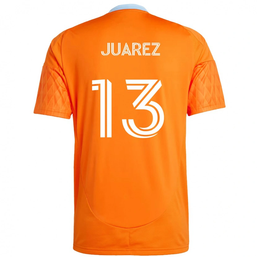 Danxen Dame Jathan Juarez #13 Oransje Hvit Hjemmetrøye Drakt Trøye 2025/26 Skjorter T-Skjorte