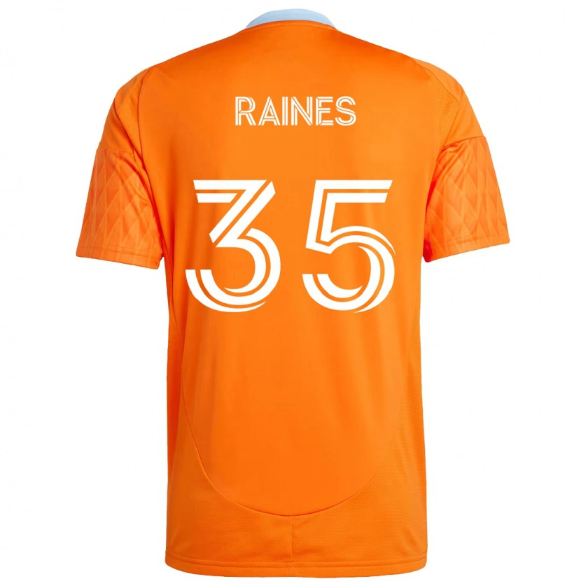 Danxen Dame Brooklyn Raines #35 Oransje Hvit Hjemmetrøye Drakt Trøye 2025/26 Skjorter T-Skjorte