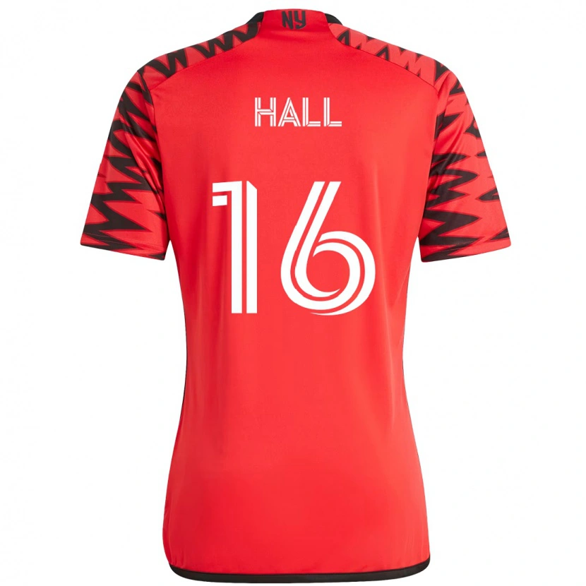 Danxen Dame Julian Hall #16 Rød Svart Hjemmetrøye Drakt Trøye 2025/26 Skjorter T-Skjorte