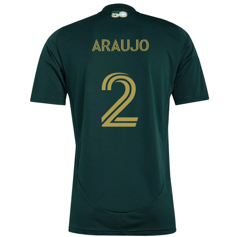 Danxen Dame Miguel Araujo #2 Svart Brun Hjemmetrøye Drakt Trøye 2025/26 Skjorter T-Skjorte