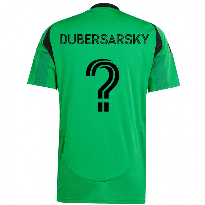 Danxen Dame Nicolás Dubersarsky #0 Grønn Svart Hjemmetrøye Drakt Trøye 2025/26 Skjorter T-Skjorte