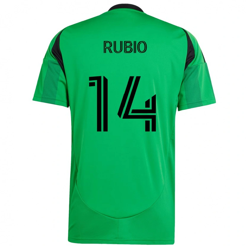 Danxen Dame Diego Rubio #14 Grønn Svart Hjemmetrøye Drakt Trøye 2025/26 Skjorter T-Skjorte