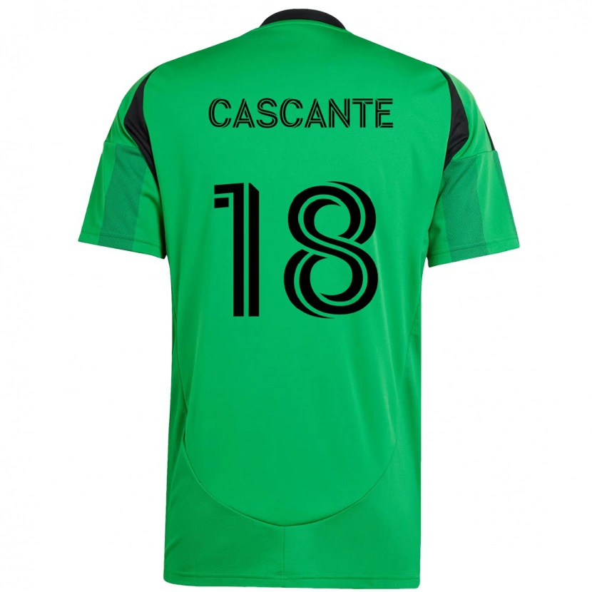 Danxen Dame Julio Cascante #18 Grønn Svart Hjemmetrøye Drakt Trøye 2025/26 Skjorter T-Skjorte