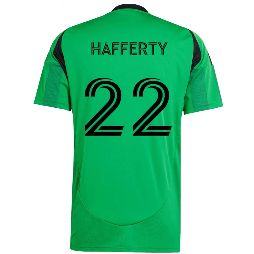 Danxen Dame Joe Hafferty #22 Grønn Svart Hjemmetrøye Drakt Trøye 2025/26 Skjorter T-Skjorte