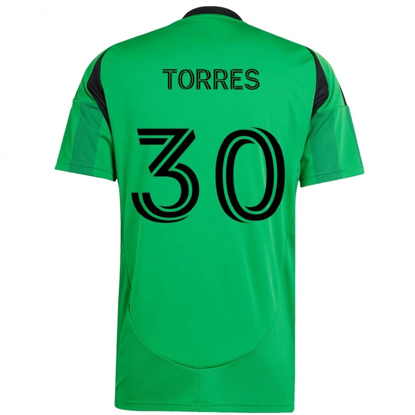 Danxen Dame Ervin Torres #30 Grønn Svart Hjemmetrøye Drakt Trøye 2025/26 Skjorter T-Skjorte