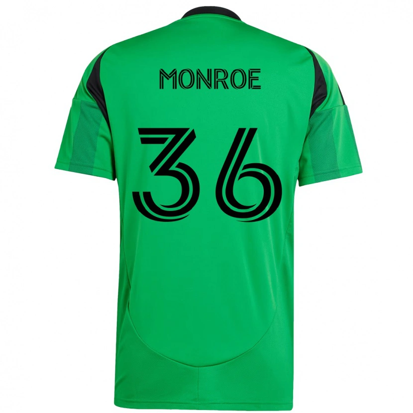 Danxen Dame Greg Monroe #36 Grønn Svart Hjemmetrøye Drakt Trøye 2025/26 Skjorter T-Skjorte