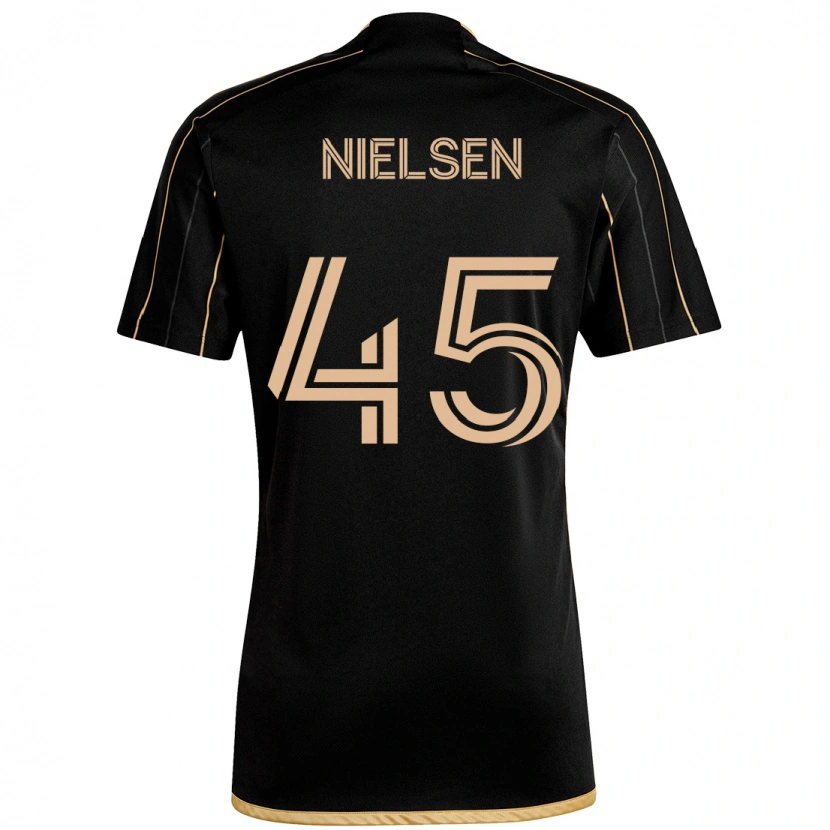 Danxen Dame Kenny Nielsen #45 Svart Brun Hjemmetrøye Drakt Trøye 2025/26 Skjorter T-Skjorte