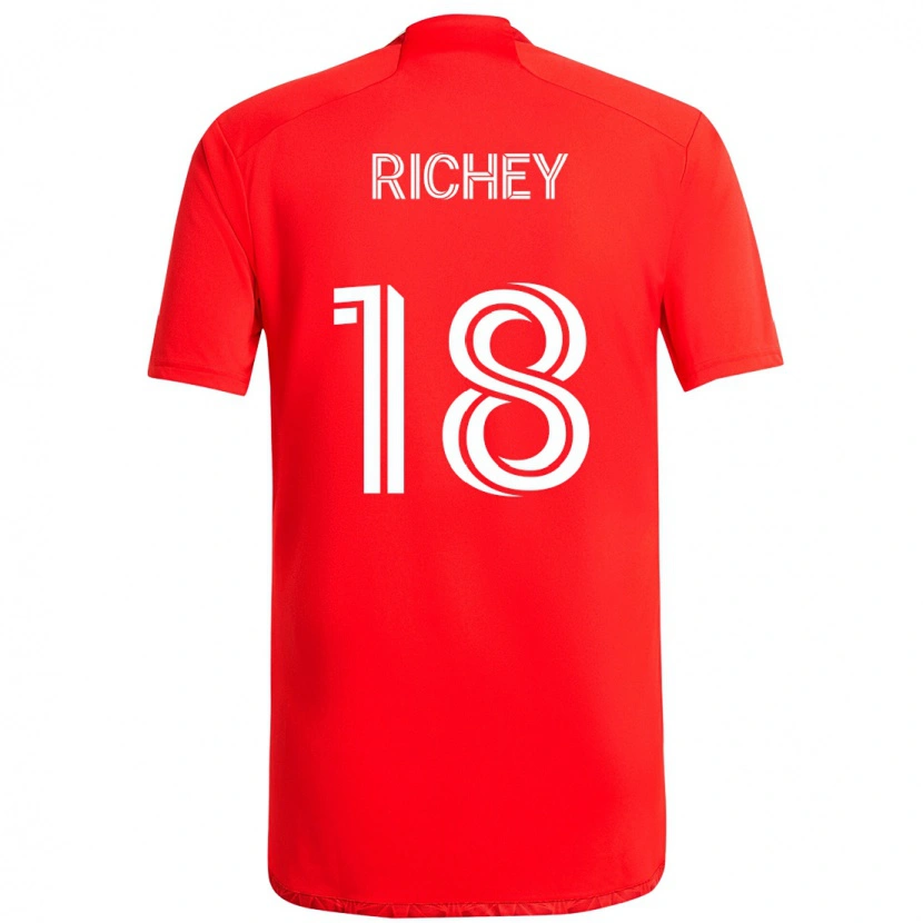 Danxen Dame Spencer Richey #18 Rød Hvit Hjemmetrøye Drakt Trøye 2025/26 Skjorter T-Skjorte