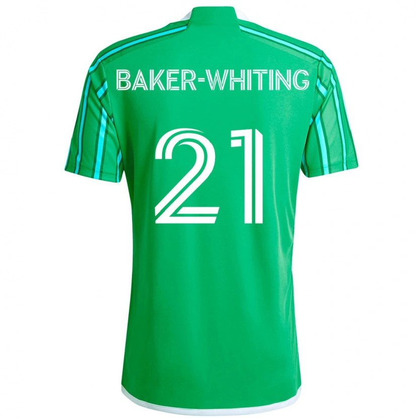 Danxen Dame Reed Baker-Whiting #21 Grønn Hvit Hjemmetrøye Drakt Trøye 2025/26 Skjorter T-Skjorte