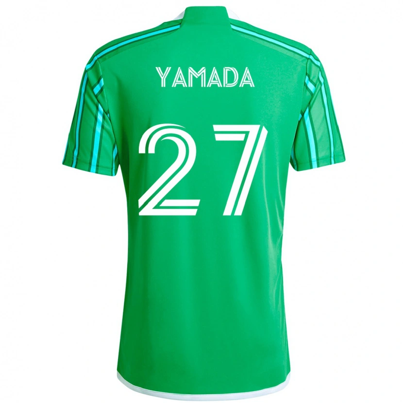 Danxen Dame Hikari Yamada #27 Grønn Hvit Hjemmetrøye Drakt Trøye 2025/26 Skjorter T-Skjorte