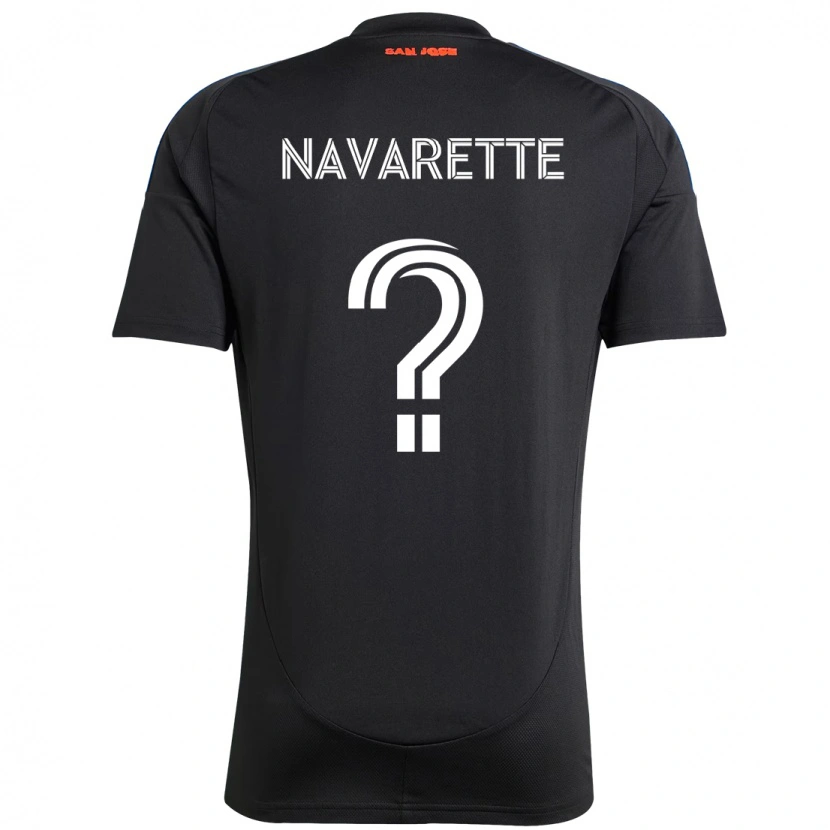 Danxen Dame Samuel Navarette #0 Svart Mørkeblå Hjemmetrøye Drakt Trøye 2025/26 Skjorter T-Skjorte