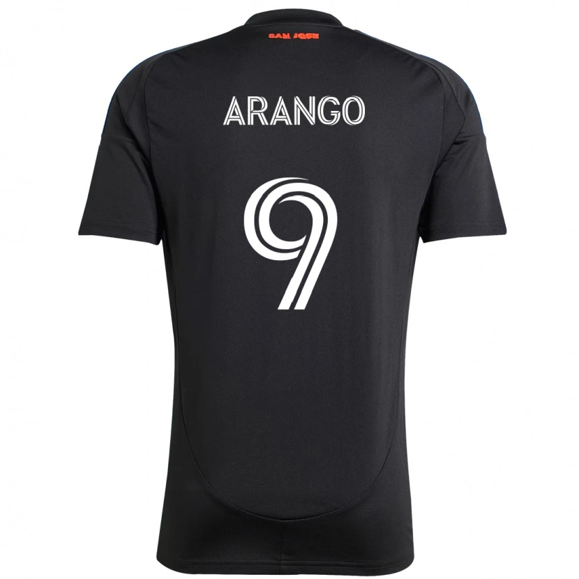 Danxen Dame Cristian Arango #9 Svart Mørkeblå Hjemmetrøye Drakt Trøye 2025/26 Skjorter T-Skjorte