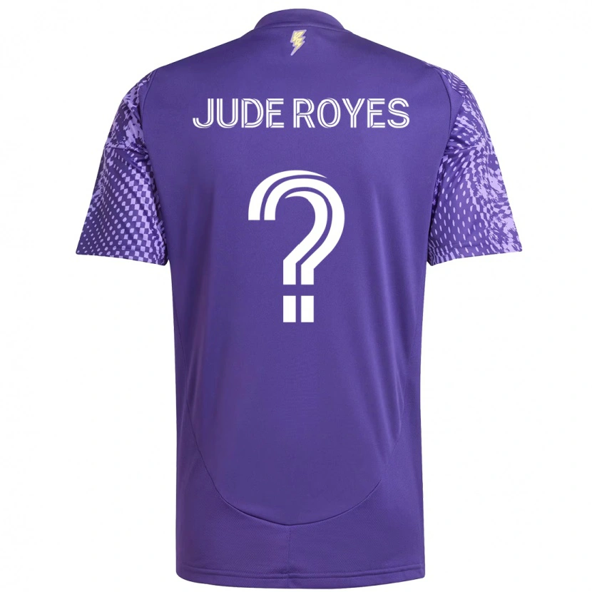 Danxen Dame Jude Royes #0 Lilla Hvit Hjemmetrøye Drakt Trøye 2025/26 Skjorter T-Skjorte