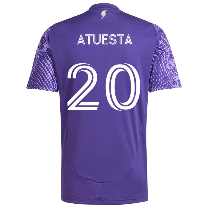Danxen Dame Eduard Atuesta #20 Lilla Hvit Hjemmetrøye Drakt Trøye 2025/26 Skjorter T-Skjorte