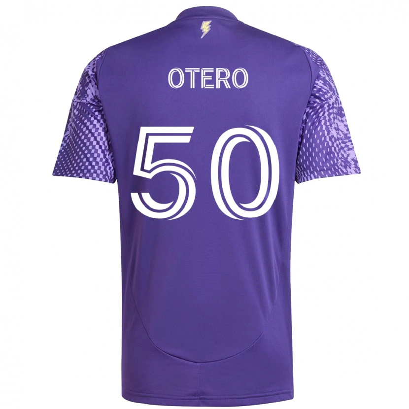Danxen Dame Javier Otero #50 Lilla Hvit Hjemmetrøye Drakt Trøye 2025/26 Skjorter T-Skjorte