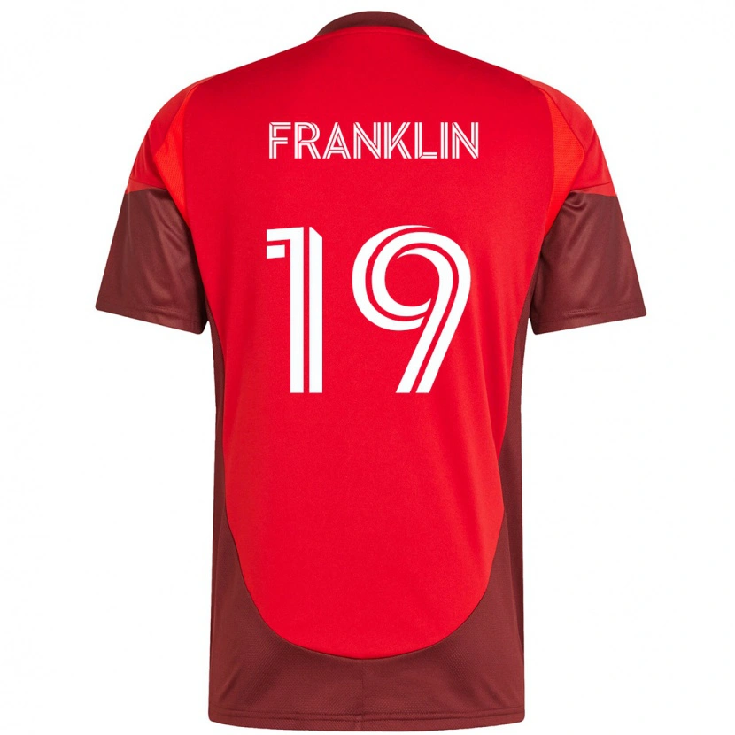 Danxen Dame Kobe Franklin #19 Rød Hvit Hjemmetrøye Drakt Trøye 2025/26 Skjorter T-Skjorte