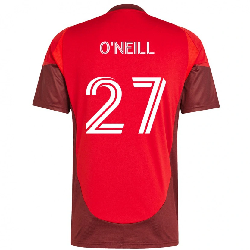Danxen Dame Shane O'neill #27 Rød Hvit Hjemmetrøye Drakt Trøye 2025/26 Skjorter T-Skjorte