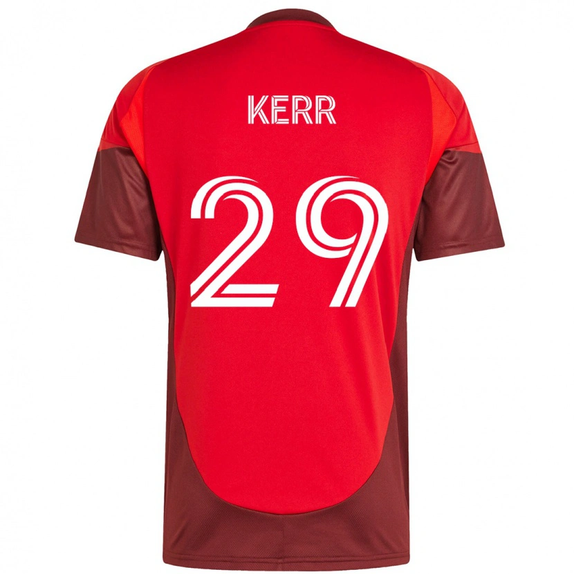 Danxen Dame Deandre Kerr #29 Rød Hvit Hjemmetrøye Drakt Trøye 2025/26 Skjorter T-Skjorte